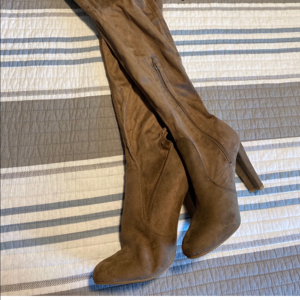 VOKI over the knee heeled boots